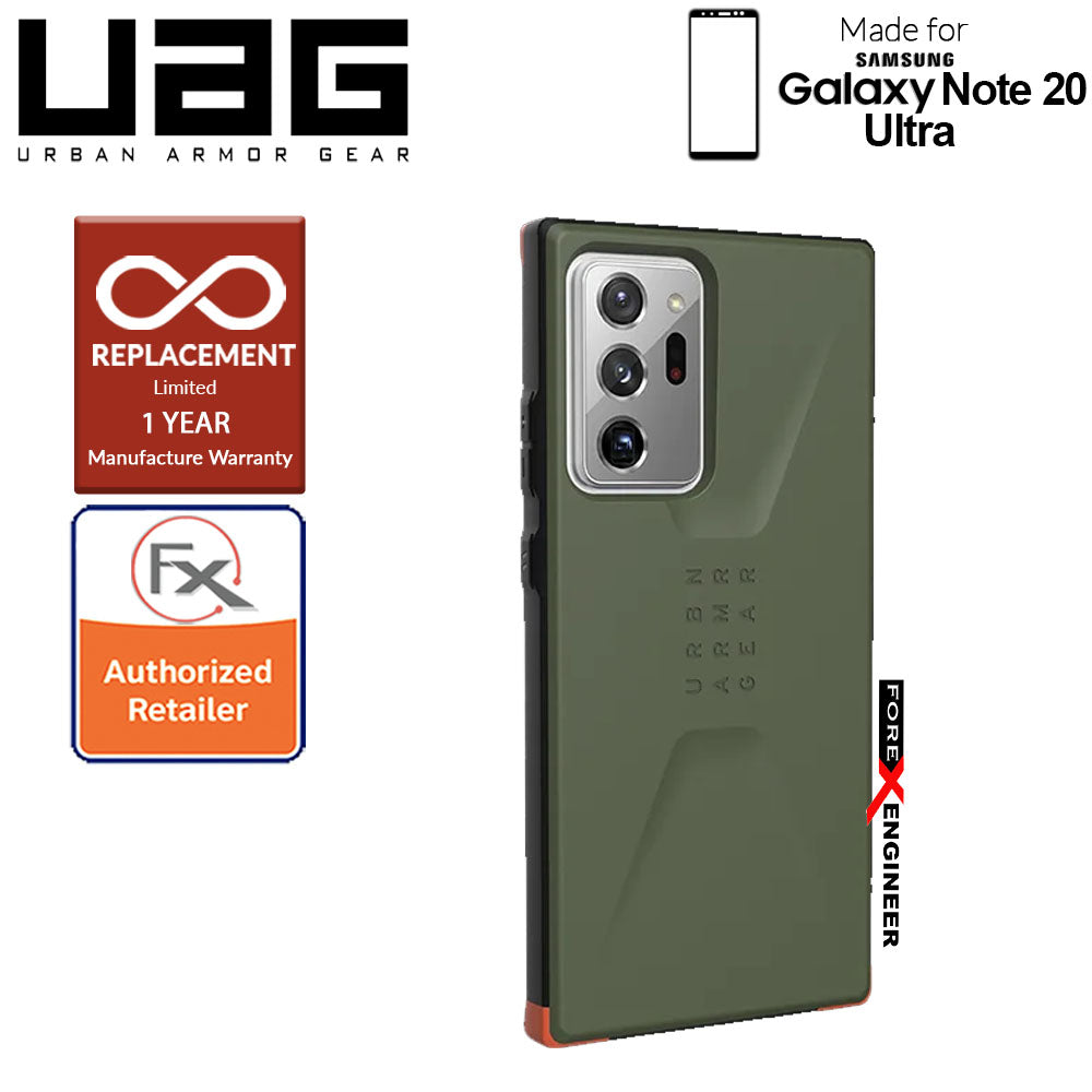 UAG Civilian for Samsung Galaxy Note 20 Ultra 5G ( Olive ) ( Barcode : 812451037609 )