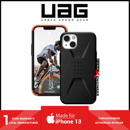 UAG Civilian for iPhone 13 5G 6.1" - Black  (Barcode: 810070364465)