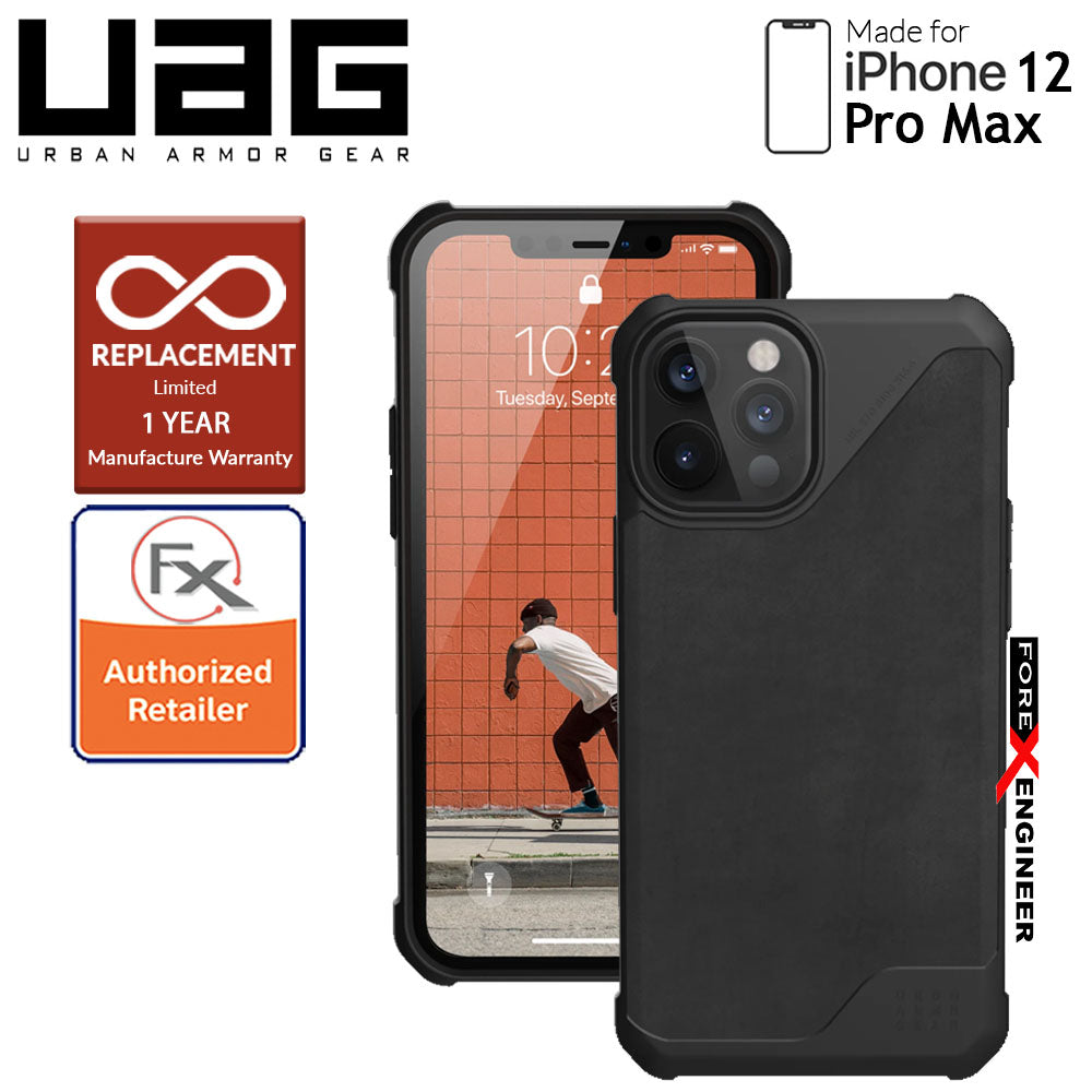 [RACKV2_CLEARANCE] UAG Metropolis LT for iPhone 12 Pro Max 5G 6.7" - ( Leather Black ) ( Barcode : 812451037364 )