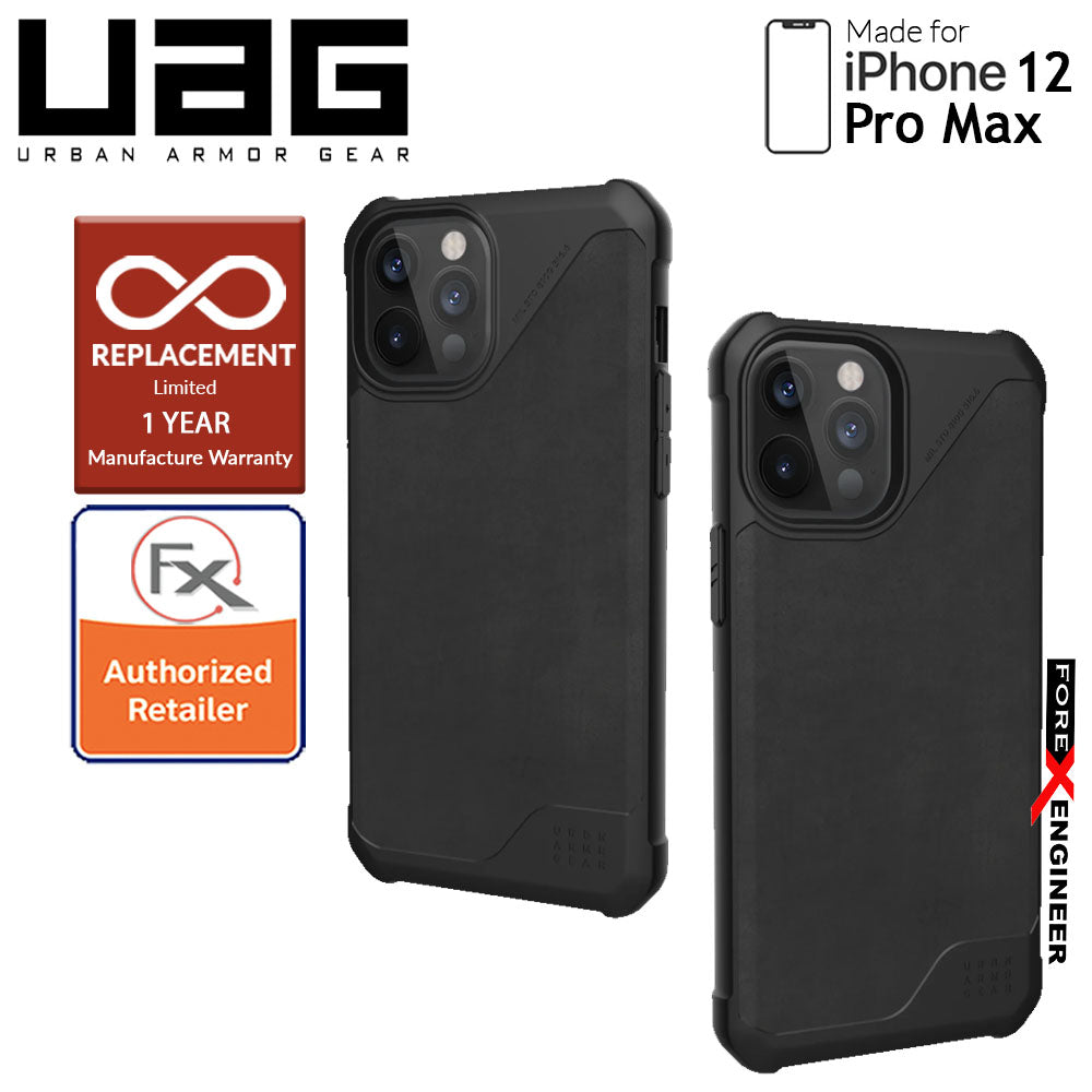 [RACKV2_CLEARANCE] UAG Metropolis LT for iPhone 12 Pro Max 5G 6.7" - ( Leather Black ) ( Barcode : 812451037364 )