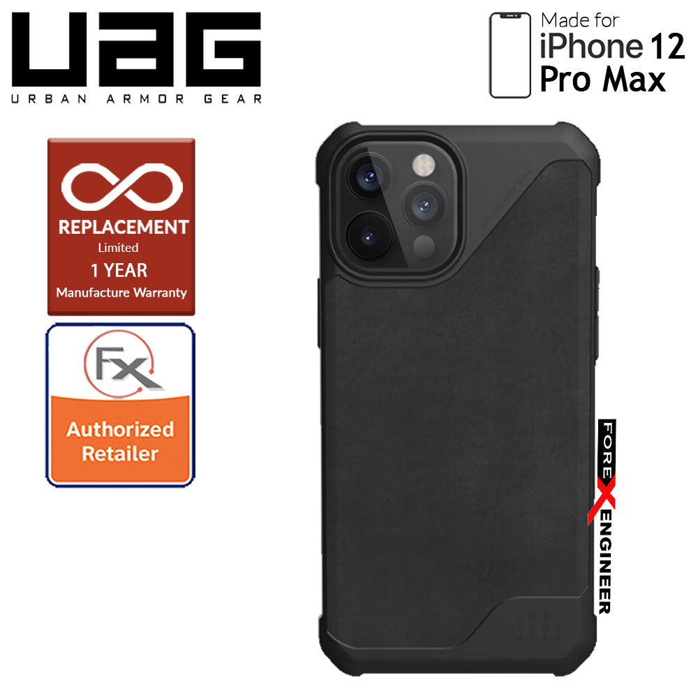 [RACKV2_CLEARANCE] UAG Metropolis LT for iPhone 12 Pro Max 5G 6.7" - ( Leather Black ) ( Barcode : 812451037364 )