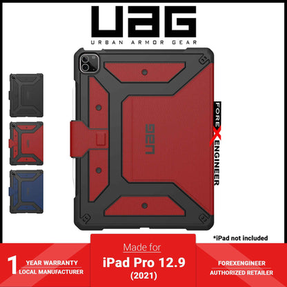 [RACKV2_CLEARANCE] UAG Metropolis for iPad Pro 12.9 ( 5th Gen - 2021 ) M1 Chip Case - Magma (Barcode : 810070360375 )