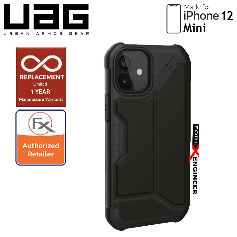 UAG Metropolis for iPhone 12 Mini 5G 5.4" -  Black PU (Barcode : 812451036558 )