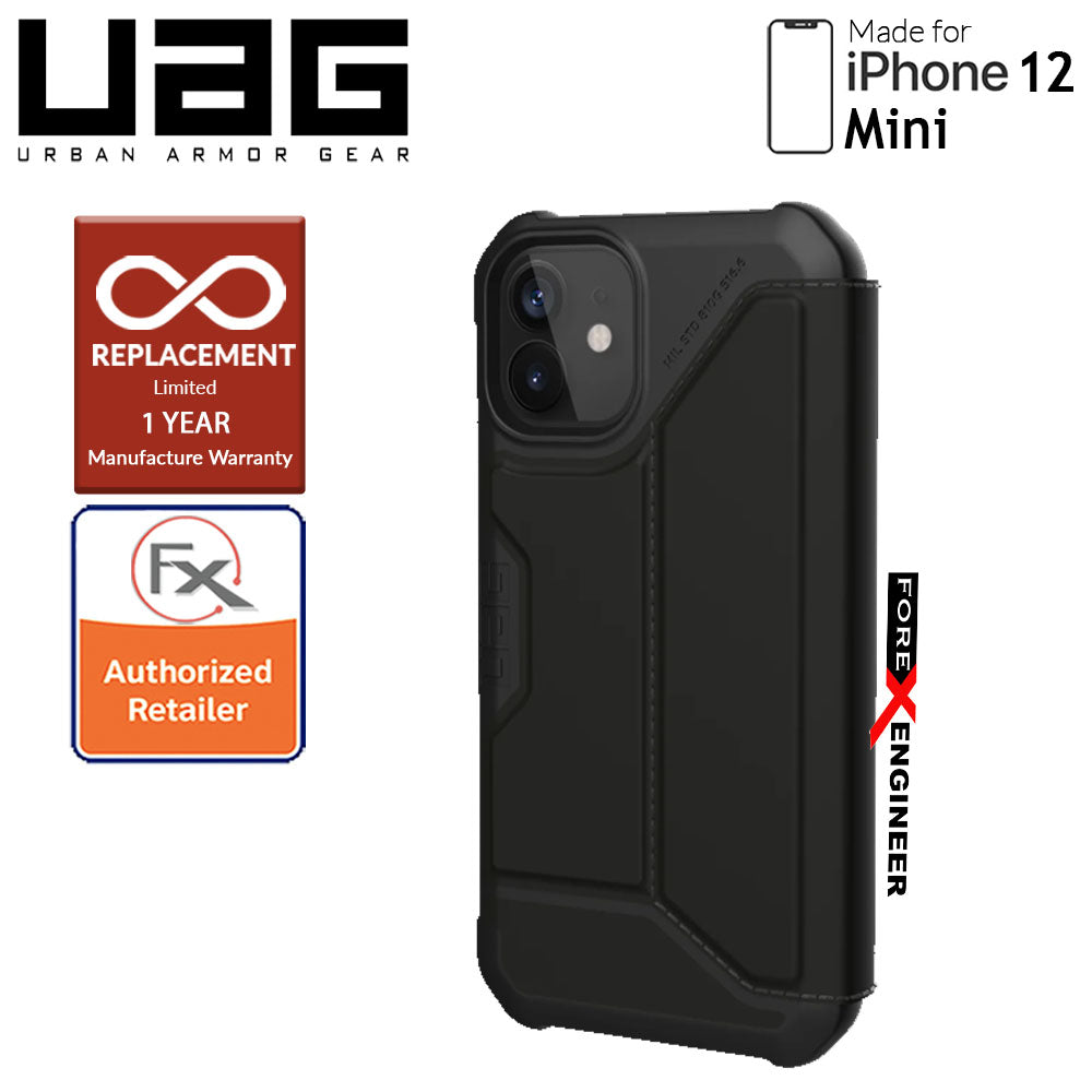 UAG Metropolis for iPhone 12 Mini 5G 5.4" -  Black PU (Barcode : 812451036558 )