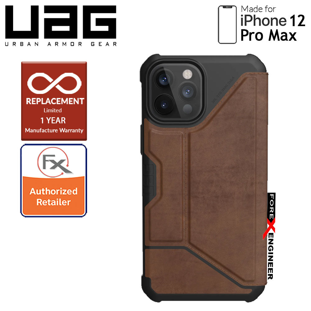 UAG Metropolis for iPhone 12 Pro Max 5G 6.7" - Leather Brown ( Barcode : 812451037333 )