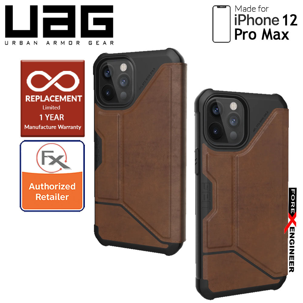 UAG Metropolis for iPhone 12 Pro Max 5G 6.7" - Leather Brown ( Barcode : 812451037333 )