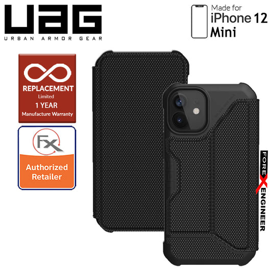 UAG Metropolis for iPhone 12 Mini 5G 5.4" -  Kevlar Black (Barcode : 812451037562 )