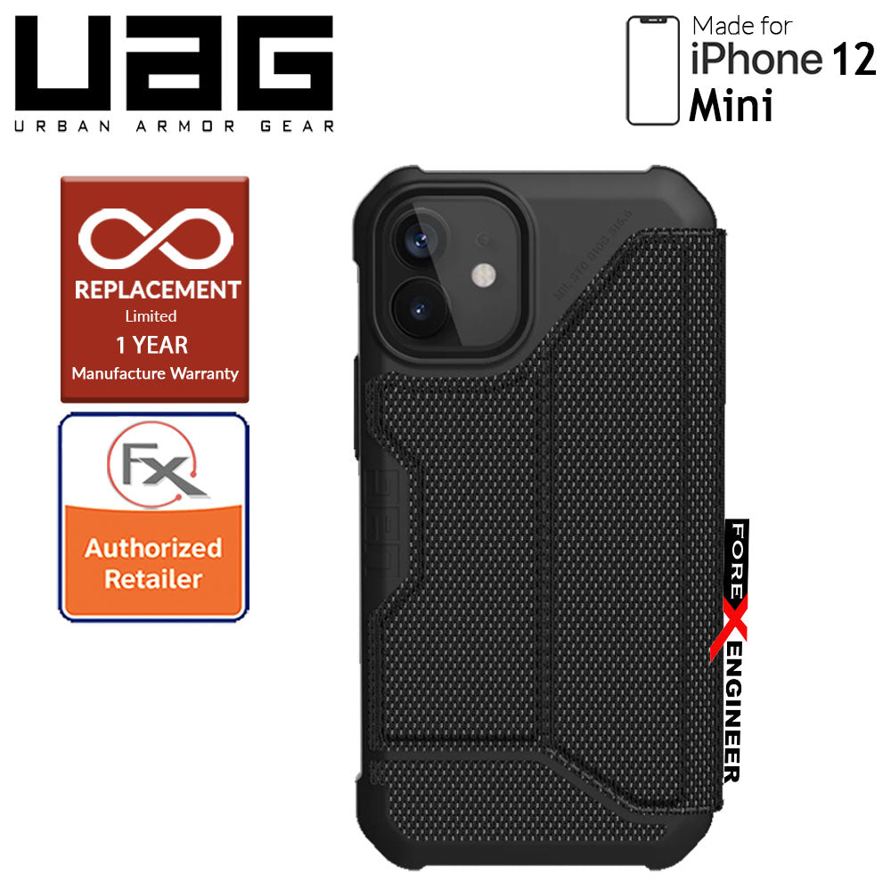 UAG Metropolis for iPhone 12 Mini 5G 5.4" -  Kevlar Black (Barcode : 812451037562 )