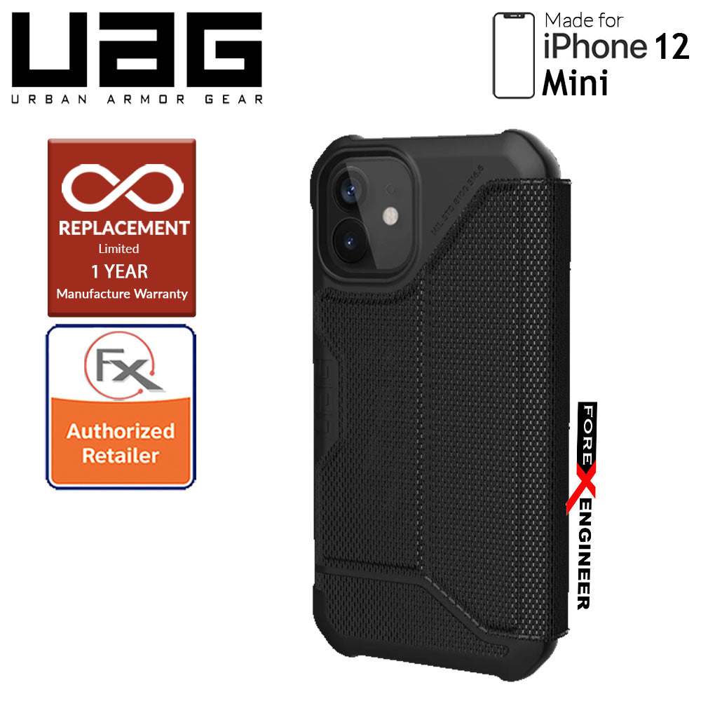 UAG Metropolis for iPhone 12 Mini 5G 5.4" -  Kevlar Black (Barcode : 812451037562 )