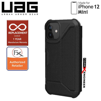 UAG Metropolis for iPhone 12 Mini 5G 5.4" -  Kevlar Black (Barcode : 812451037562 )