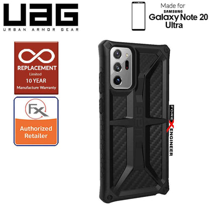 UAG Monarch for Samsung Galaxy Note 20 Ultra 5G 2020 - Rugged Military Drop Tested ( Carbon Fiber ) ( Barcode : 812451036428 )