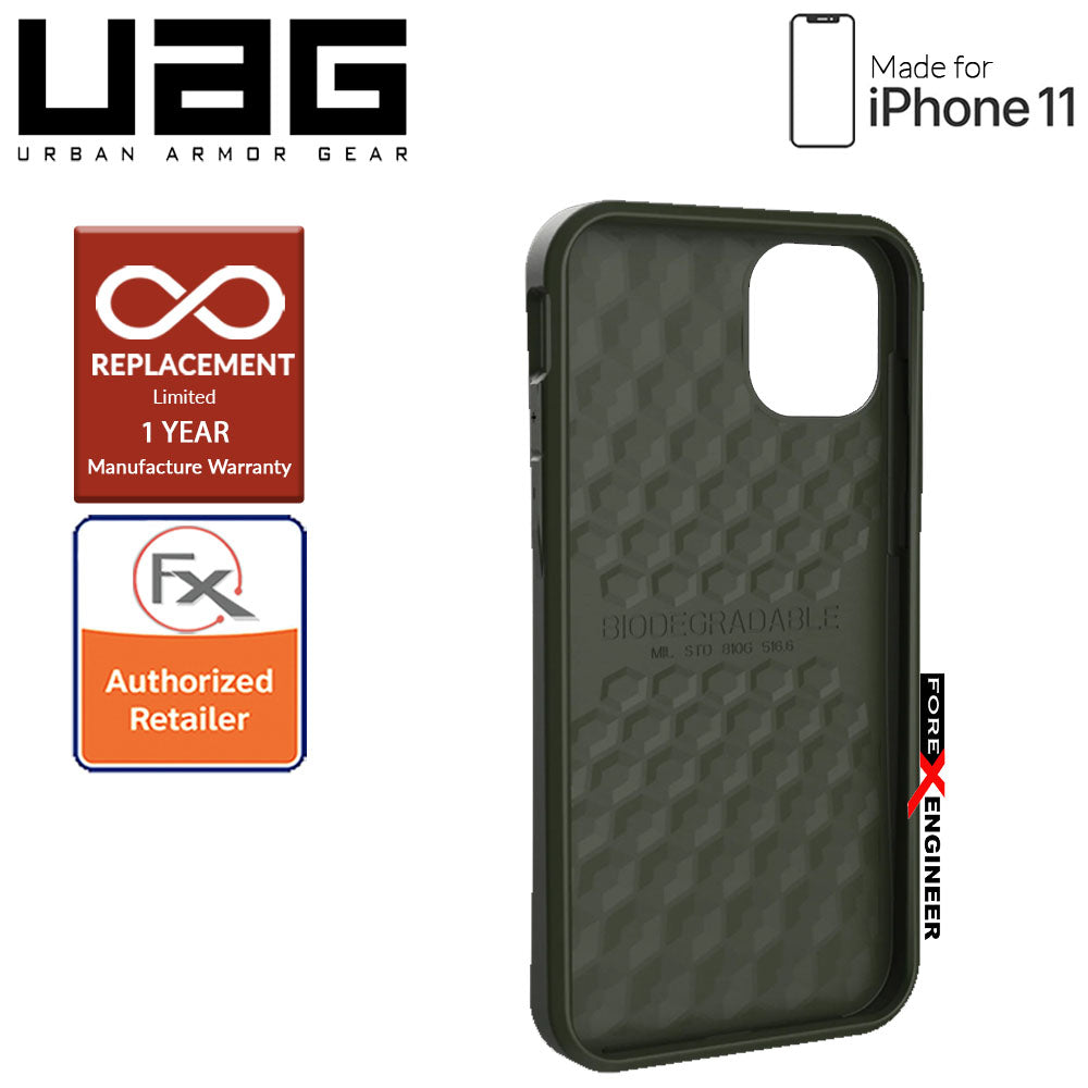 UAG Outback for iPhone 11 - Biodegradable and compostable series ( Olive ) ( Barcode : 812451034684 )