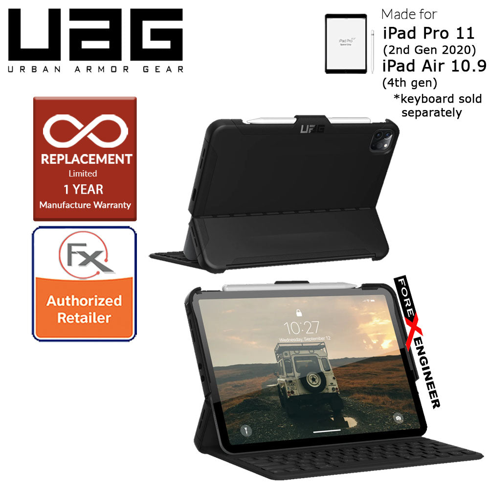 UAG Scout for iPad Air 10.9" ( 5th - 4th Gen) ( 2022 - 2020 ) - iPad Pro 11 (2nd Gen 2020) - Black (Barcode : 812451038248 )