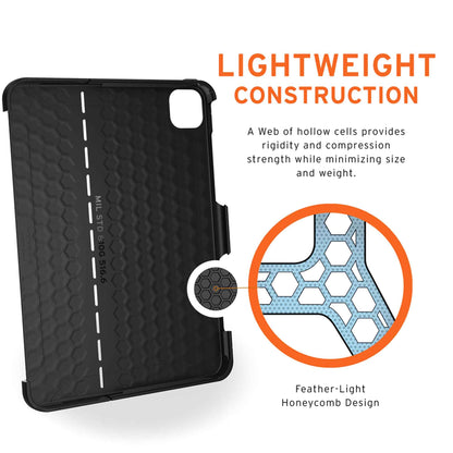 UAG Scout for iPad Pro 11" ( 3rd - 2nd - 1st Gen ) ( 2022 - 2018 ) - iPad Air 10.9" ( 5th - 4th Gen ) ( 2022 - 2020 ) - Black (Barcode: 810070361129 )