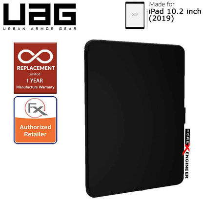 UAG Scout with Folio for iPad 10.2 inch ( 7th - 8th - 9th Gen ) ( 2019 - 2021 ) - Built-in Kickstand and Apple Pencil Holder ( Black ) ( Barcode : 812451034943 )