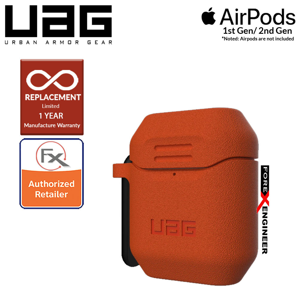 UAG Silicone Case V2 for Airpods 1 and 2  - Orange Color (Barcode : 812451035384 )