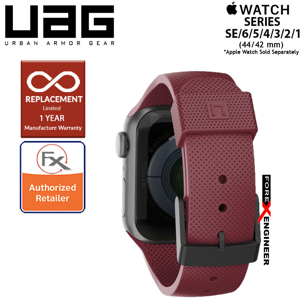 UAG Silicone Strap for Apple Watch Series 7 - SE - 6 - 5 - 4 - 3 - 2 - 1 ( 45mm - 42mm - 44mm ) - Aubergine (Barcode : 812451036312 )