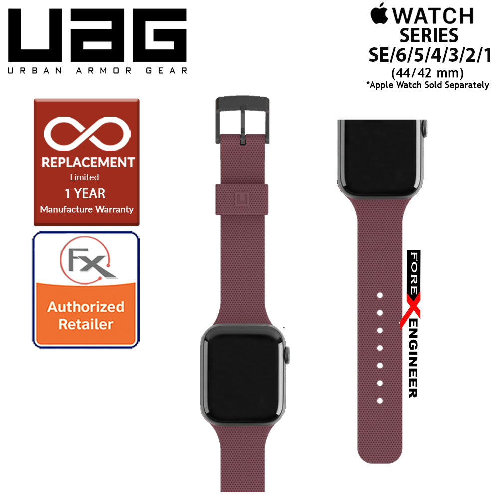 UAG Silicone Strap for Apple Watch Series 7 - SE - 6 - 5 - 4 - 3 - 2 - 1 ( 45mm - 42mm - 44mm ) - Aubergine (Barcode : 812451036312 )