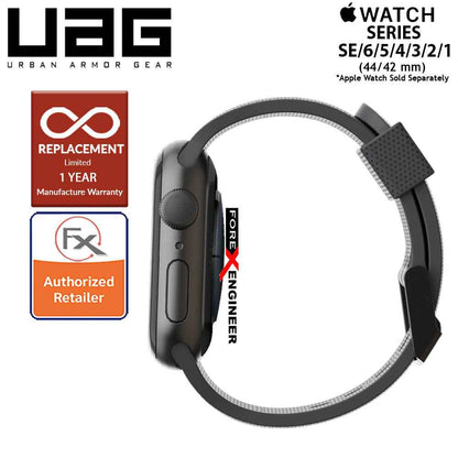 [RACKV2_CLEARANCE] UAG Silicone Strap for Apple Watch Series 7 - SE - 6 - 5 - 4 - 3 - 2 - 1 ( 45mm - 42mm - 44mm ) - Black (Barcode : 812451036305 )