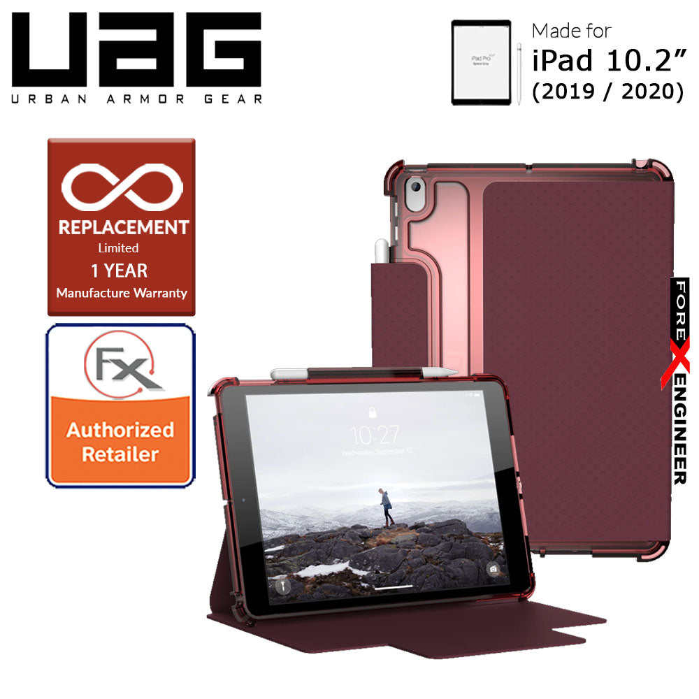 UAG [U] Lucent for iPad 10.2 inch 7th - 8th - 9th Gen ( 2019 -2021 )  - Aubergine - Dusty Rose (Barcode : 812451037852 )
