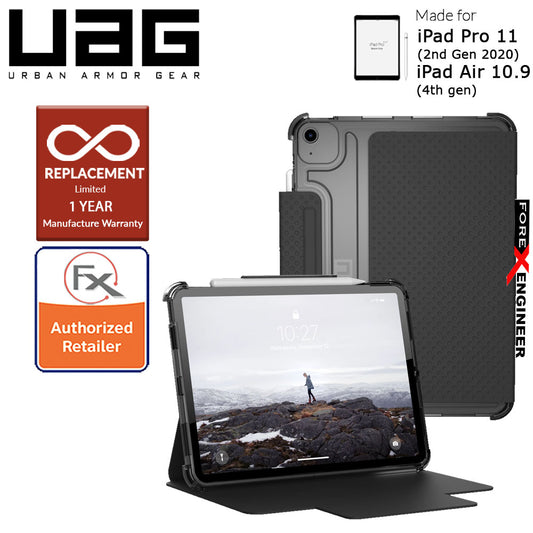 UAG [U] Lucent for iPad Air 10.9" ( 5th - 4th Gen ) ( 2022 - 2020 ) - iPad Pro 11 2020 (2nd Gen) - Black-Ice Color (Barcode : 812451038262 )