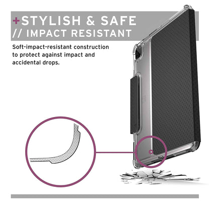 [RACKV2_CLEARANCE] UAG [U] Lucent for iPad Pro 12.9" ( 5th Gen - 2021 ) M1 Chip Case - Black - Ice (Barcode: 810070360214 )