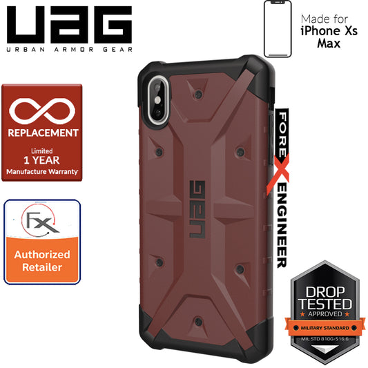[ Special Promo ] UAG Pathfinder for iPhone Xs Max Feather-Light Rugged & Military Drop Tested - Carmine color