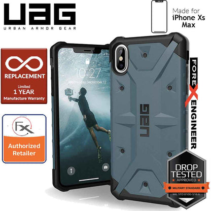 [ Special Promo ] UAG Pathfinder for iPhone Xs Max Feather-Light Rugged & Military Drop Tested - Slate color - Forexengineer-malaysia