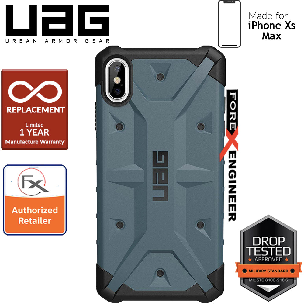 [ Special Promo ] UAG Pathfinder for iPhone Xs Max Feather-Light Rugged & Military Drop Tested - Slate color