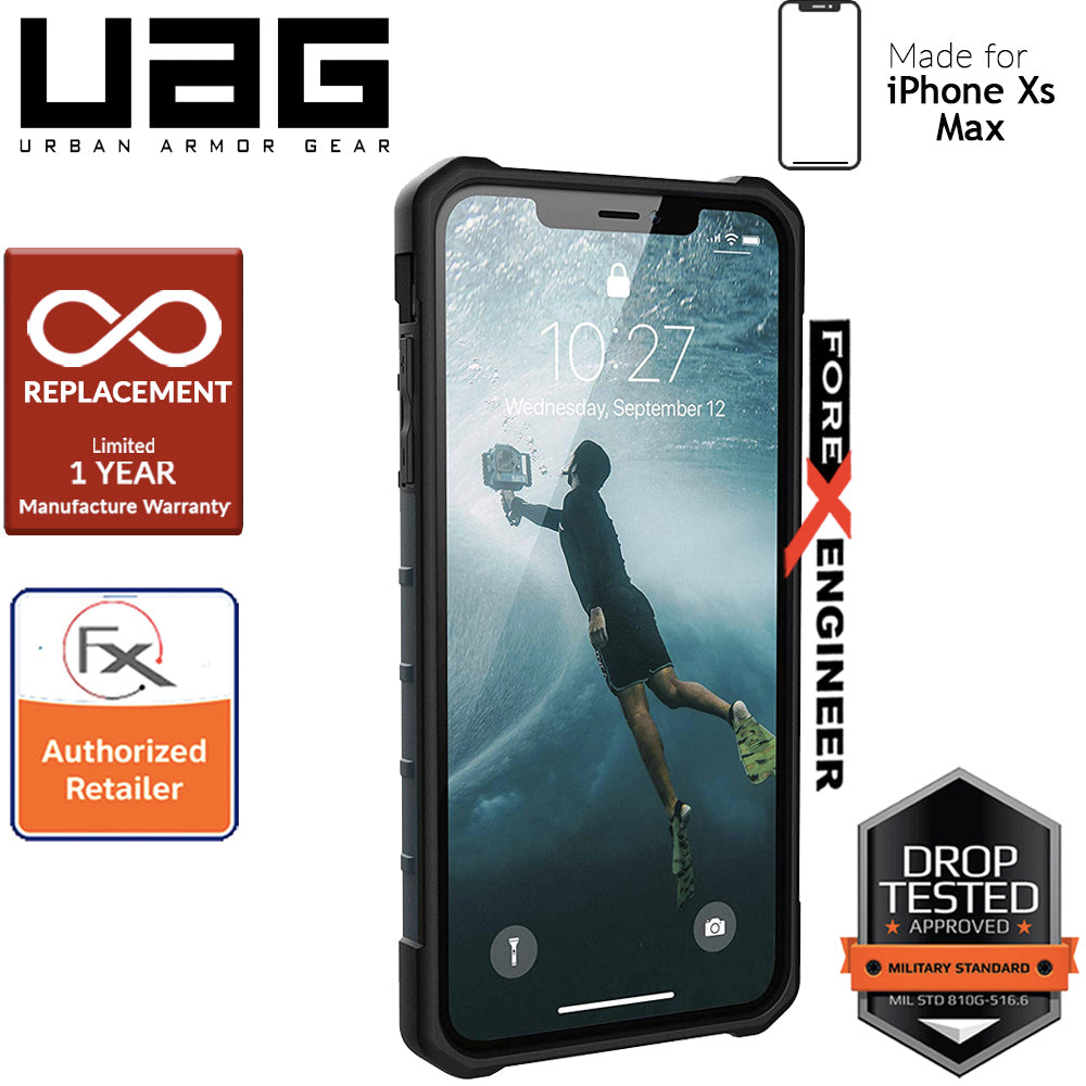 [ Special Promo ] UAG Pathfinder for iPhone Xs Max Feather-Light Rugged & Military Drop Tested - Slate color