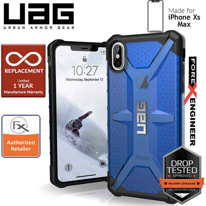 UAG Plasma for iPhone Xs Max Feather-Light Rugged & Military Drop Tested - Cobalt color - Forexengineer-malaysia