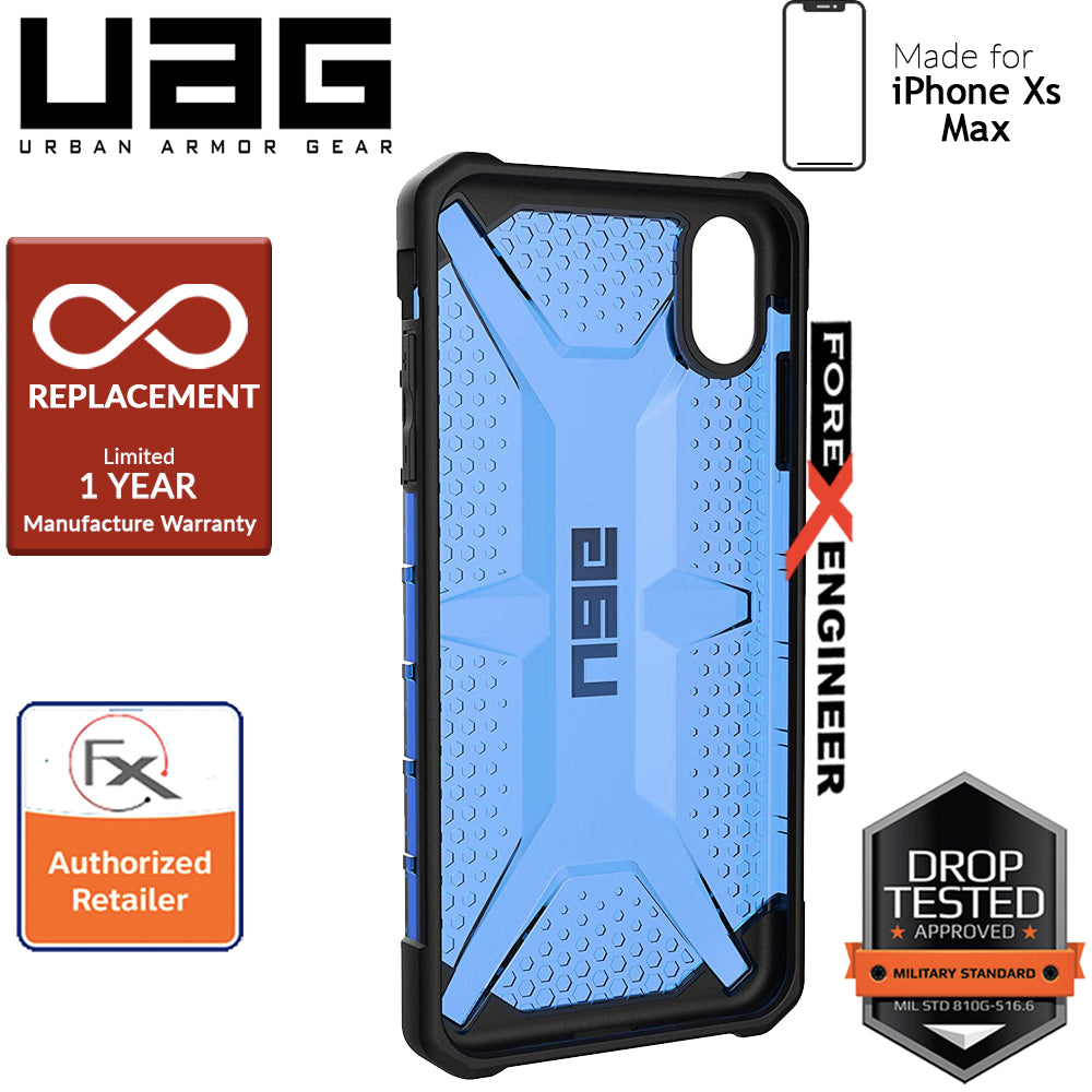 UAG Plasma for iPhone Xs Max Feather-Light Rugged & Military Drop Tested - Cobalt color