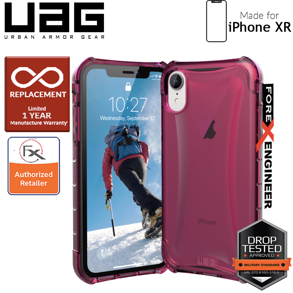 UAG Plyo for iPhone XR Feather-Light Rugged & Military Drop Tested - Pink color