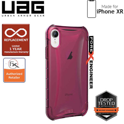 UAG Plyo for iPhone XR Feather-Light Rugged & Military Drop Tested - Pink color - Forexengineer-malaysia