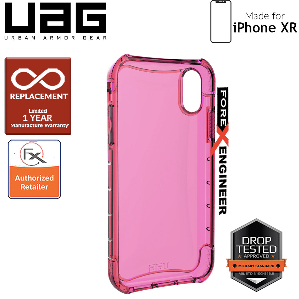 UAG Plyo for iPhone XR Feather-Light Rugged & Military Drop Tested - Pink color