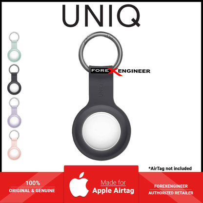 [RACKV2_CLEARANCE] UNIQ Lino Liquid Silicone Case for Airtag - Premium Liquid Silicone - Grey  (Barcode: 8886463677292 )
