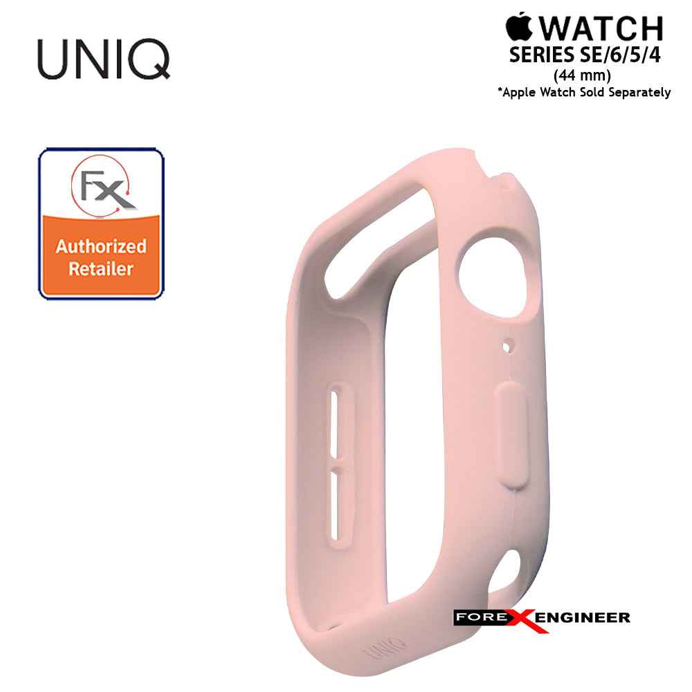 [RACKV2_CLEARANCE] UNIQ Lino Premium Liquid Silicone Case for Apple Watch Series SE - 6 - 5 - 4 (44mm) - Pink (Barcode : 8886463671139)