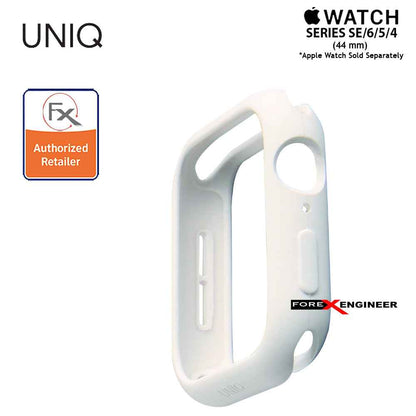 [RACKV2_CLEARANCE] UNIQ Lino Premium Liquid Silicone Case for Apple Watch Series SE - 6 - 5 - 4 (44mm) - White (Barcode : 8886463671115)