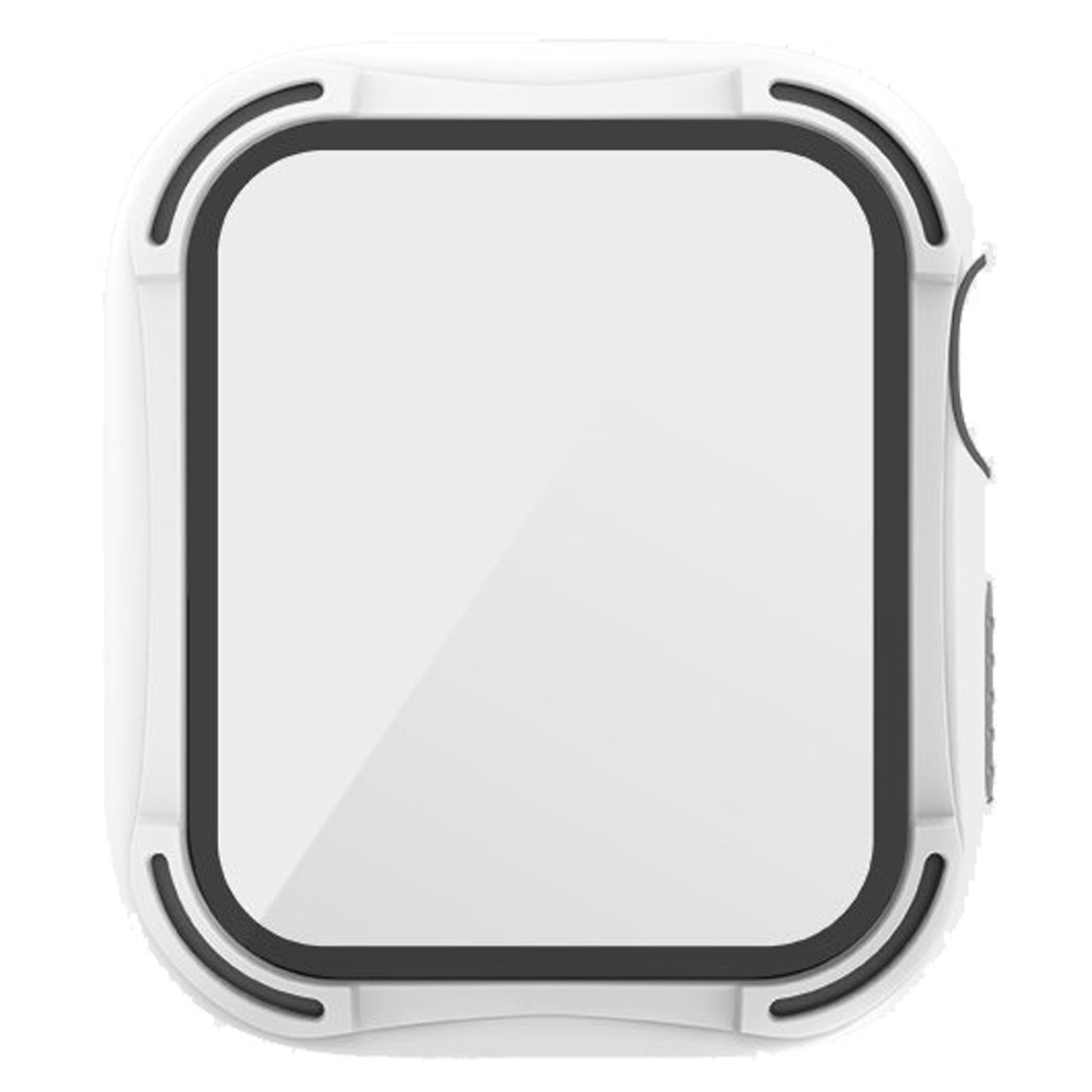 UNIQ TORRES Watch Case with 9H Tempered Glass for Apple Watch Series SE - 6 - 5 - 4 ( 44mm) - White (Barcode: 8886463676349 )