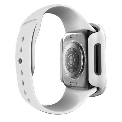 UNIQ TORRES Watch Case with 9H Tempered Glass for Apple Watch Series SE - 6 - 5 - 4 ( 40mm) - White (Barcode: 8886463676332 )