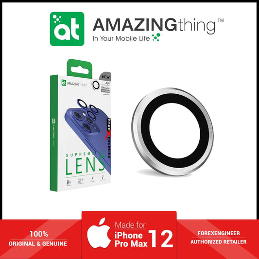 AmazingThing SUPREME AR 3D Lens Protector for iPhone 12 Pro Max - 3 pcs - Silver (Barcode: 4892878062978 )