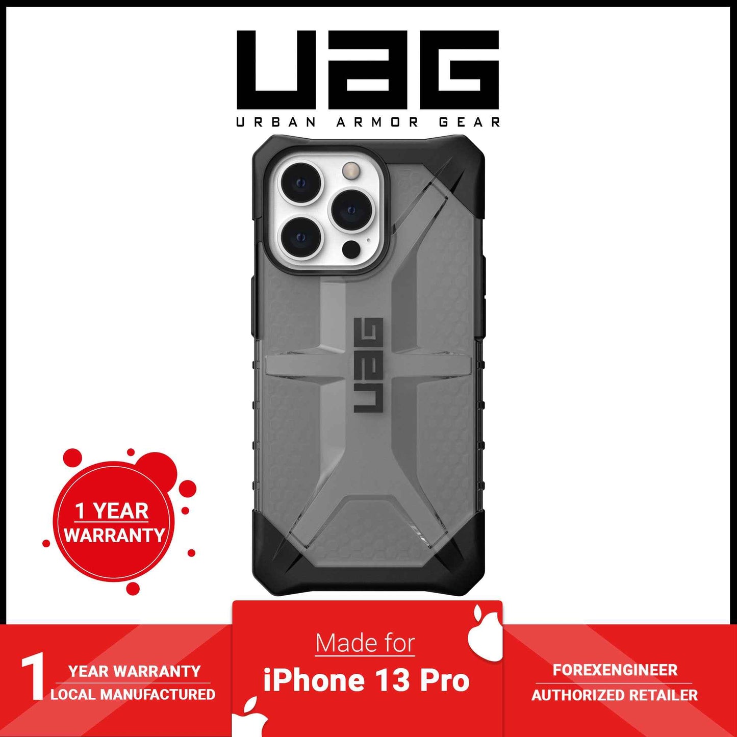 UAG Plasma for iPhone 13 Pro 5G 6.1" - Ash ( Barcode: 810070362980 )