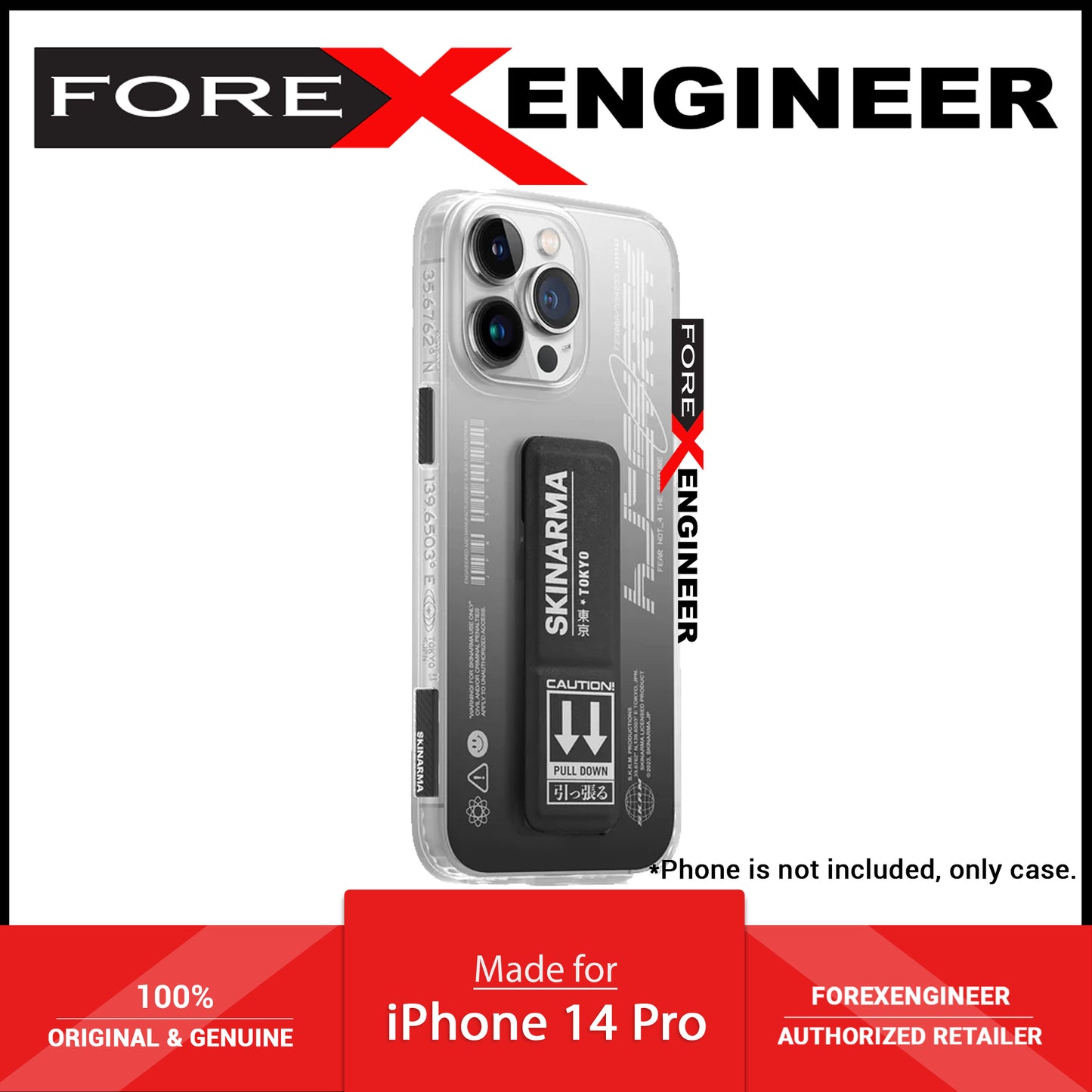 [ONLINE ONLY] Skinarma Taihi Kobai for iPhone 14 Pro - Black ( Barcode: 8886461242256 )