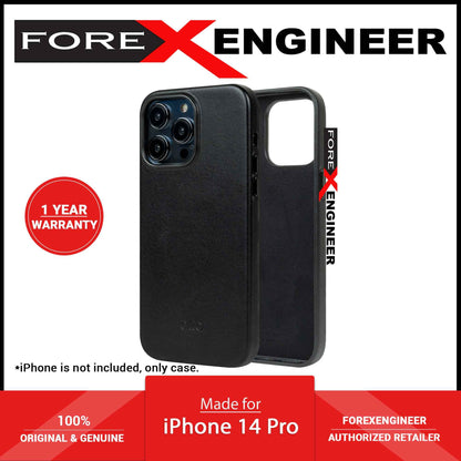 Alto Original for iPhone 14 Pro - Italian Full Grain Aniline Leather - Raven Black (Barcode: 728028514698 )
