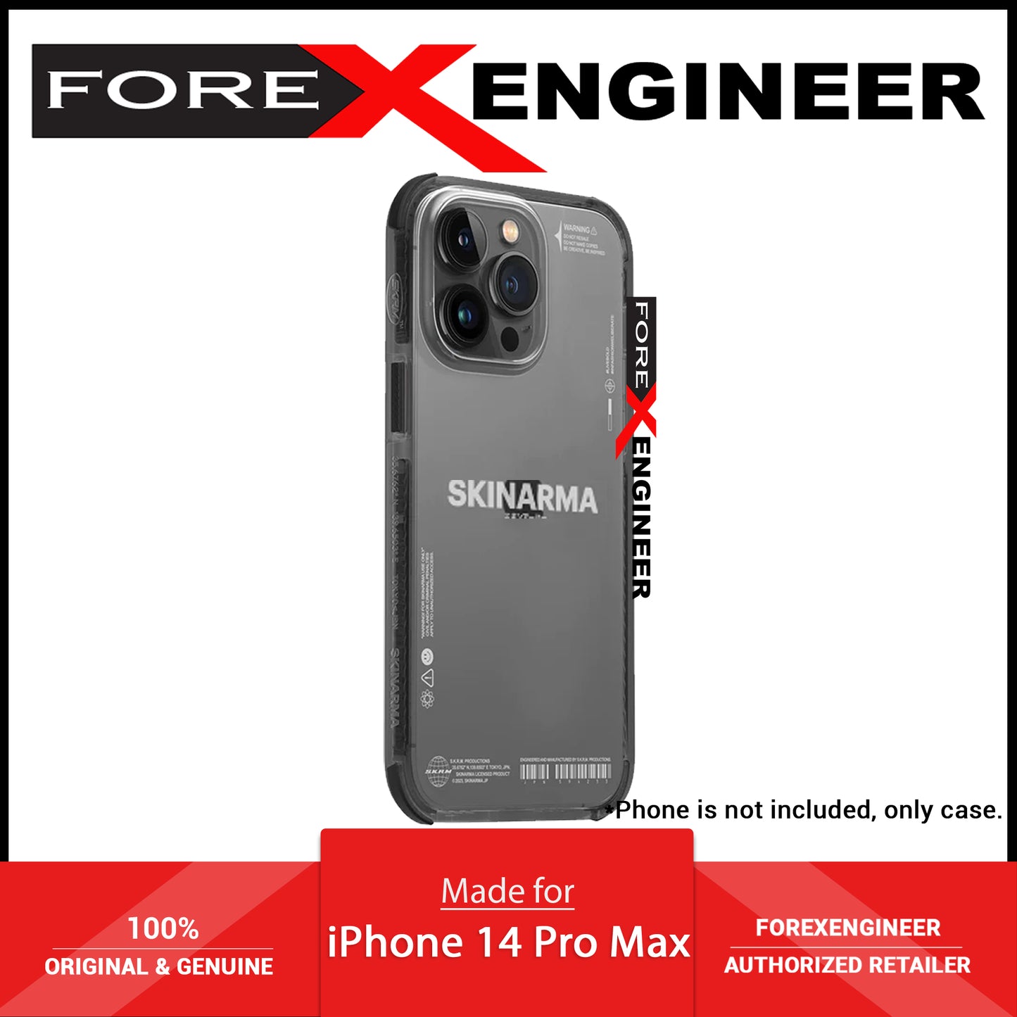 [ONLINE ONLY] Skinarma Iro for iPhone 14 Pro Max - Black ( Barcode: 8886461242782 )