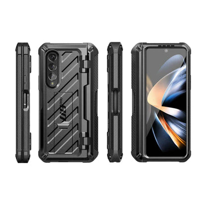 Supcase Unicorn Beetle Pro Rugged Case for Samsung Galaxy Z Fold 4 with Built-in Screen Protector - Black