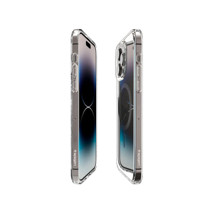 Spigen Ultra Hybrid ( MagFit ) for iPhone 14 Pro Max - Magsafe Compatible - Carbon Fiber ( Barcode: 8809811863581 ) - Forexengineer -Malaysia- 8809811863581