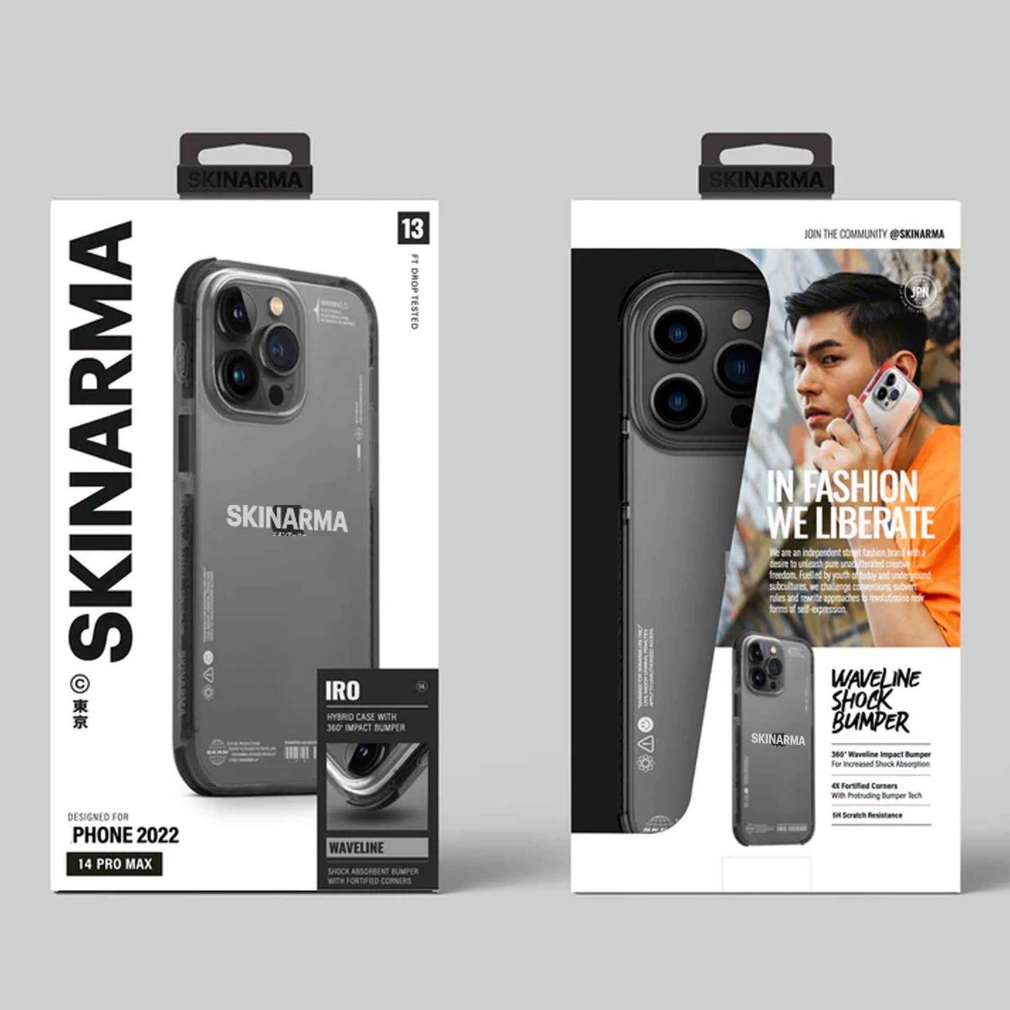[ONLINE ONLY] Skinarma Iro for iPhone 14 - Black ( Barcode: 8886461242690 )