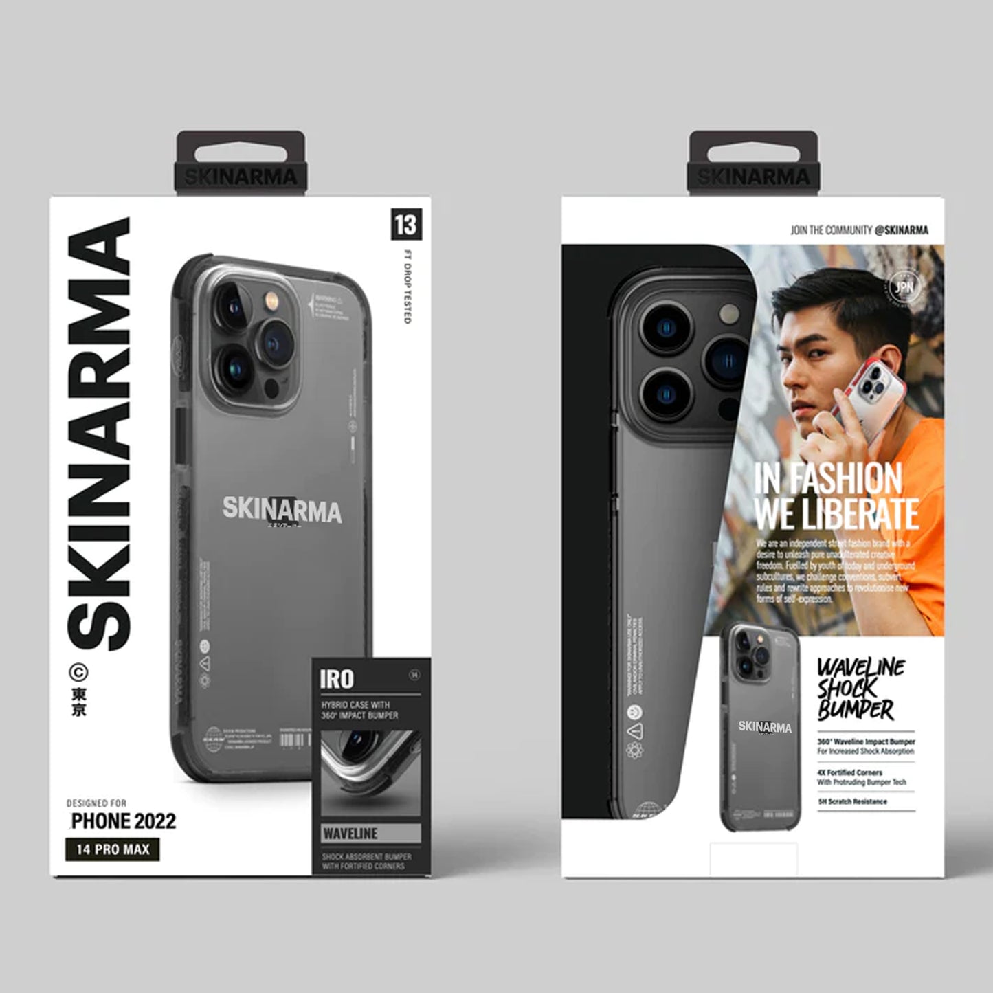 [ONLINE ONLY] Skinarma Iro for iPhone 14 Plus - Black ( Barcode: 8886461242720 )