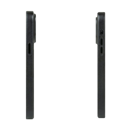 Alto Clop for iPhone 14 Pro - Magsafe Compatible - Italian Full Grain Aniline Leather - Raven Black (Barcode: 728028514704 ) - Forexengineer -Malaysia- 728028514704